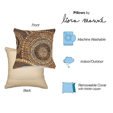 Liora Manne Marina Circles Indoor/Outdoor Pillow