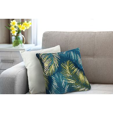 Liora Manne Marina Palm Border Indoor/Outdoor Pillow