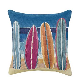 Liora Manne Marina Surf Break Indoor/Outdoor Pillow