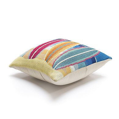 Liora Manne Marina Surf Break Indoor/Outdoor Pillow