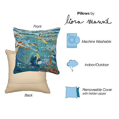 Liora Manne Marina Fantasea Indoor/Outdoor Pillow