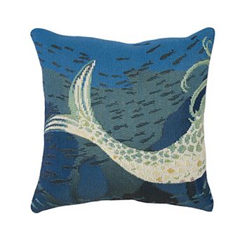 Liora Manne Marina Mermaids Are Real Indoor/Outdoor Pillow