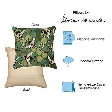 Liora Manne Marina Bee Free Indoor/Outdoor Pillow