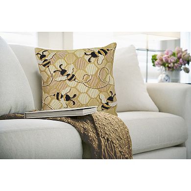 Liora Manne Marina Bee Free Indoor/Outdoor Pillow