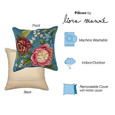 Liora Manne Marina Secret Garden Indoor/Outdoor Pillow