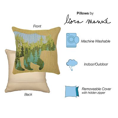 Liora Manne Marina Bear Mountain Indoor Outdoor Pillow