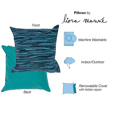 Liora Manne Visions III Broken Stripe Indoor/Outdoor Pillow