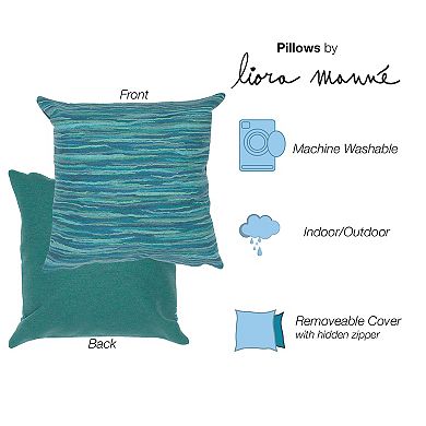 Liora Manne Visions III Broken Stripe Indoor/Outdoor Pillow