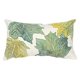 Liora Manne Visions IV Leaf Toss Indoor/Outdoor Pillow