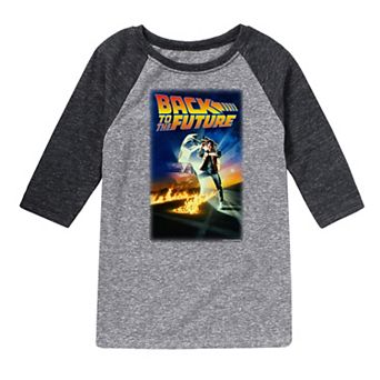 Boys 8-20 Back To The Future Poster Graphic Raglan Tee