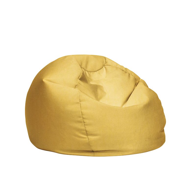 Sorra Home Yellow Bean Bag Comfy Chair, Pouf