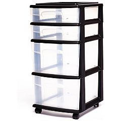 mDesign Plastic Home Office Storage Desk Organizer Bin - 12 x 10 x 8
