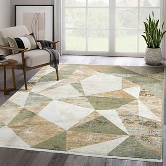 Abani Rugs Savoy SAV100A Contemporary Geometric Area Rug