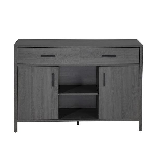 FC Design 47"W Sideboard Storage Dining Server Cupboard Buffet Table with Two