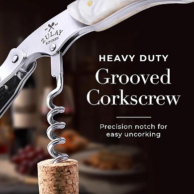 Zulay Kitchen Waiter’s Corkscrew Bottle Opener