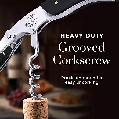Zulay Kitchen Waiter’s Corkscrew Bottle Opener