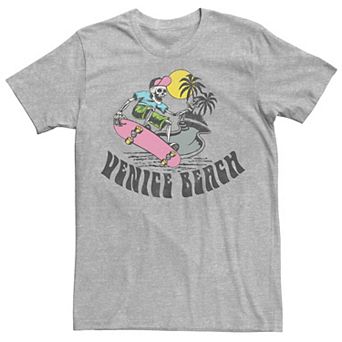 Men's Venice Beach Skeleton Skateboarding Tee