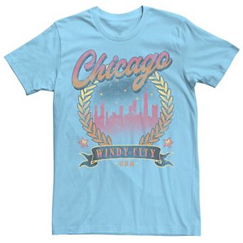 Men's Chicago Windy City Nightline Scene Seal Tee