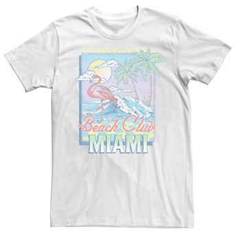 Men's Flamingo Beach Club Miami Stamp Tee