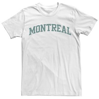 Men's Trendy Montreal Simple Collegiate Text Tee