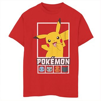 Boys 8-20 Pokemon Squares Team Graphic Tee