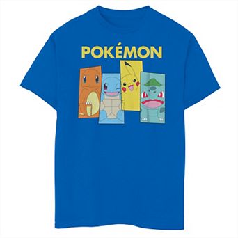 Boys 8-20 Pokemon Charmander Squirtle Pikachu & Bulbasaur Graphic Tee