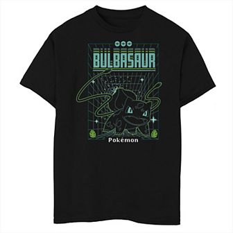 Boys 8-20 Pokemon Bulbasaur Grid Graphic Tee