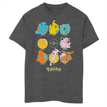 Boys 8-20 Pokemon Classic Eight Group Graphic Tee