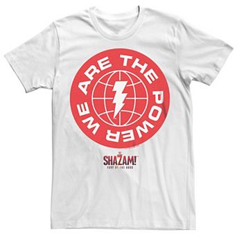 Men's Shazam Fury Of The Gods We Are The Power Logo Tee