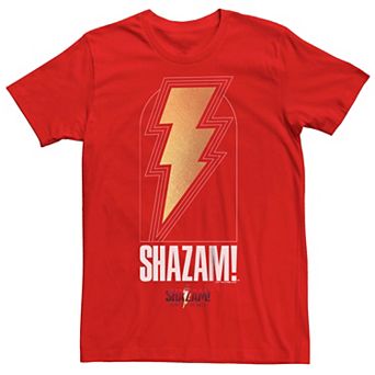 Men's Shazam Fury Of The Gods Arched Badge Logo Tee