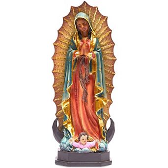 Juvale Religious Statue, Our Lady of Guadalupe Figurine, Christian Decor (12 Inches)