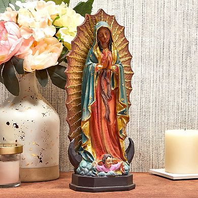 Juvale Religious Statue, Our Lady of Guadalupe Figurine, Christian Decor (12 Inches)