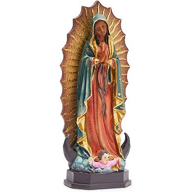 Juvale Religious Statue, Our Lady of Guadalupe Figurine, Christian Decor (12 Inches)