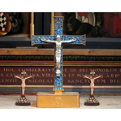 3x Easter Religious Statues Jesus Cross Crucifix Figurines Holy Catholic Crosses