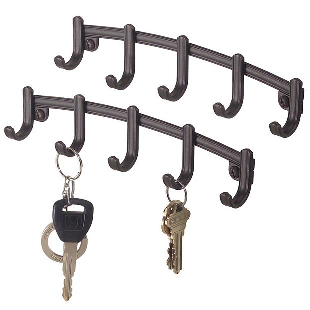 Vertical key hook discount rack