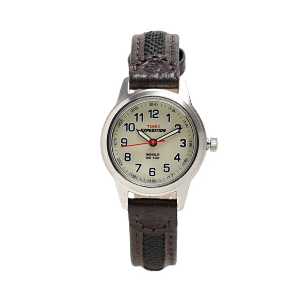 Timex® Expedition Women's Leather Watch - T41181