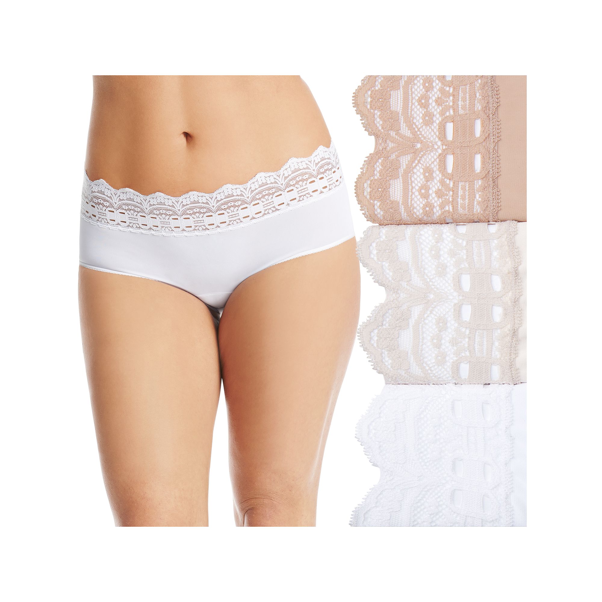 Womens Olga® by Warners® 3-pack Secret Hug Hipster Panty Set 0913J3, Si