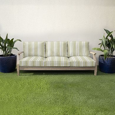 Sorra Home Wellfleet Basil Indoor/Outdoor Deep Seating Sofa Cushion Set
