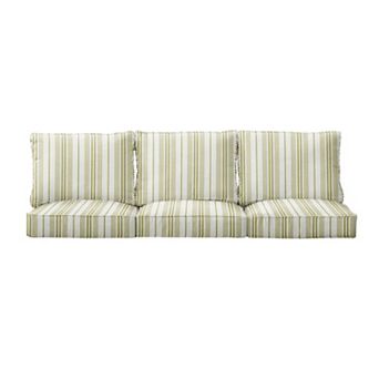 Sorra Home Wellfleet Basil Indoor/Outdoor Deep Seating Sofa Cushion Set