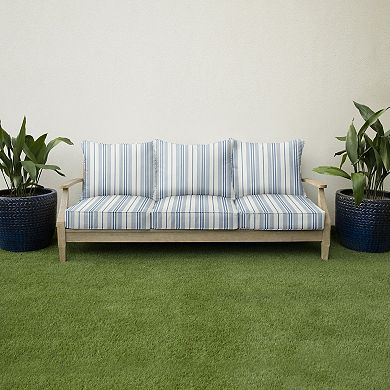 Sorra Home Wellfleet Sea Indoor/Outdoor Deep Seating Pillow and Cushion Set