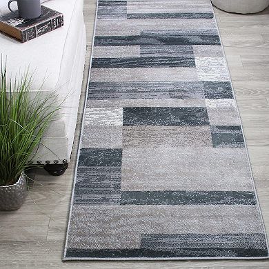 SUPERIOR Rockwood Contemporary Geometric Patchwork Area Rug