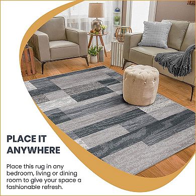 SUPERIOR Rockwood Contemporary Geometric Patchwork Area Rug