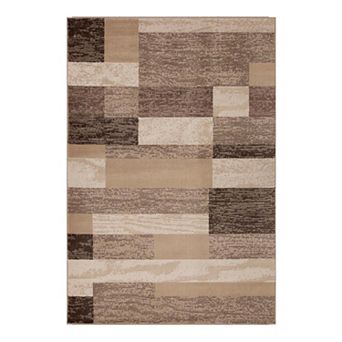 SUPERIOR Rockwood Contemporary Geometric Patchwork Area Rug