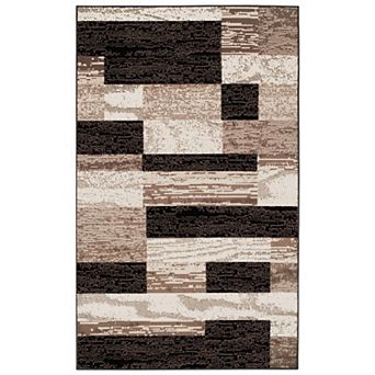 SUPERIOR Rockwood Contemporary Geometric Patchwork Area Rug