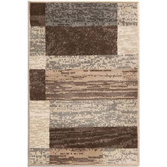 SUPERIOR Rockwood Contemporary Geometric Patchwork Area Rug