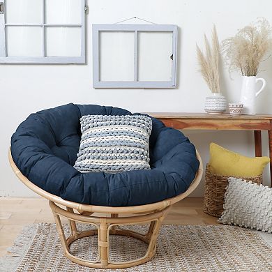 Sorra Home Suede Round Papasan Cushion