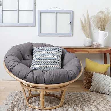 Sorra Home Suede Round Papasan Cushion
