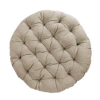 Sorra Home Suede Round Papasan Cushion