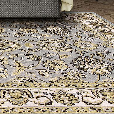 SUPERIOR Lille Traditional Floral Indoor Area Rug