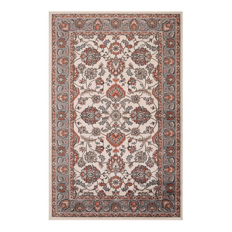 SUPERIOR Lille Traditional Floral Indoor Area Rug, Multicolor, 8X10 Ft